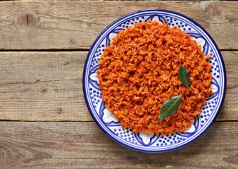 African Jollof Rice, made on the African Flavours cookery class at COOK! with the Vegetarian Society